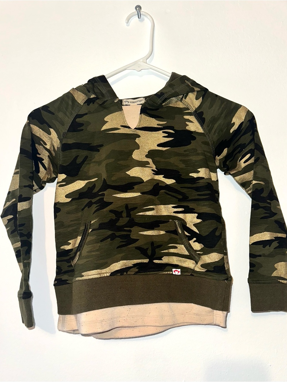 Appaman Hooded Pullover Sweatshirt- Goldstone Camo Sz 7